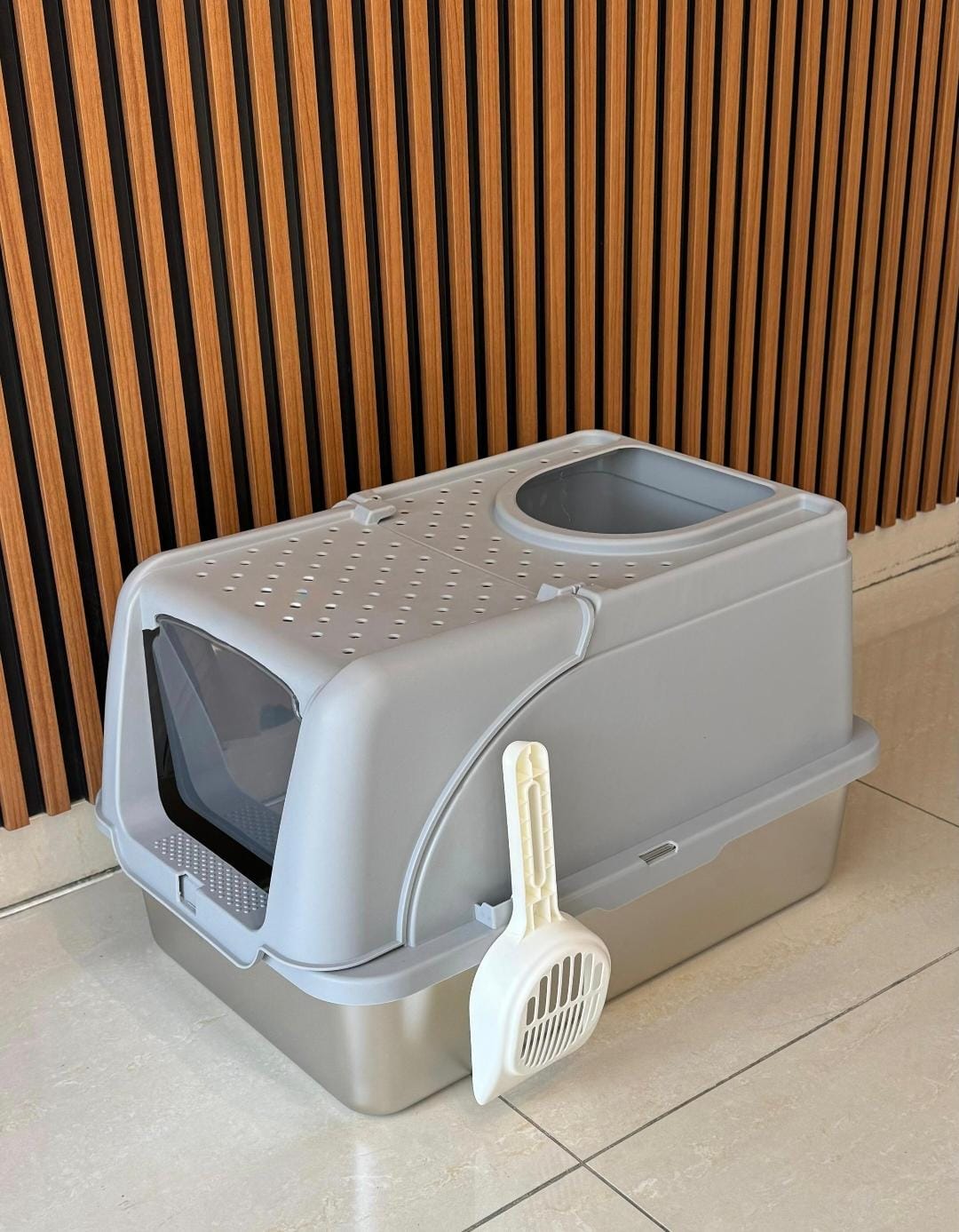 stainless steel cat litter box odor resistant